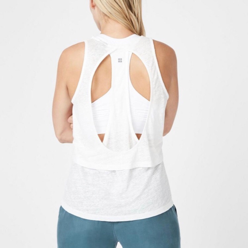 SWEATY BETTY Gratitude Workout Layered Tank size L